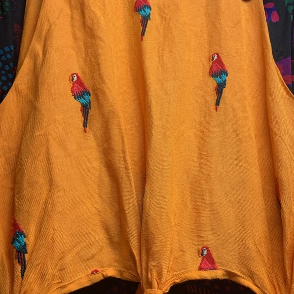 - Anthropologie farm rio parrot halter dress size xl - Picture 7 of 9